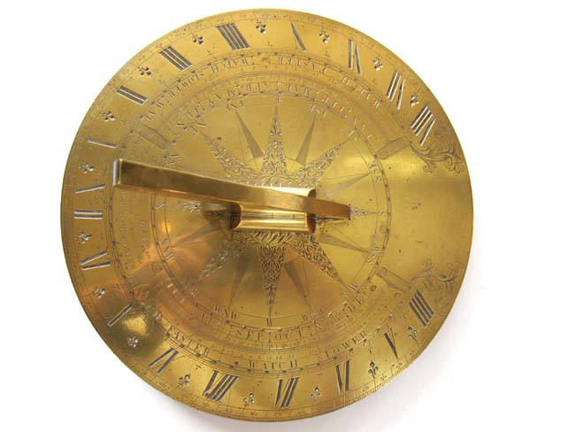 An Important engraved brass Sundial by George Adams, Maker to His Royal Highness, circa 1760. — image 5